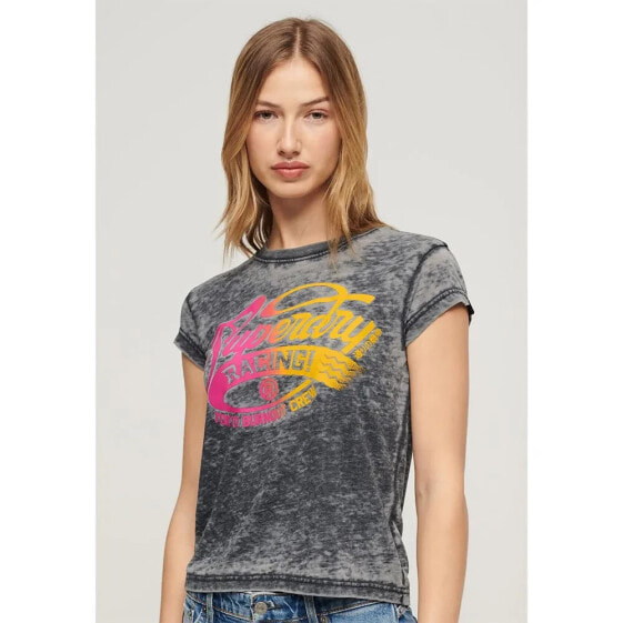 SUPERDRY Fade Rock Graphic Cap SLV short sleeve T-shirt