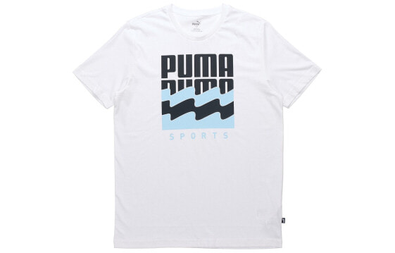 Puma Summer Graphic 字母大Logo印花短袖T恤 男款 白色 / Футболка Puma Summer Graphic LogoT 583875-02