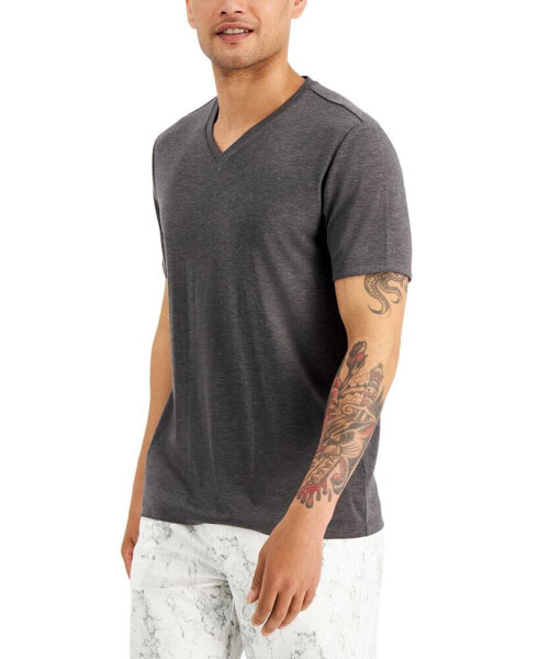 Men's Travel Stretch V-Neck T-Shirt, Created for Macy's