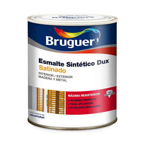 Synthetic enamel paint Bruguer Dux Black Satin finish 750 ml