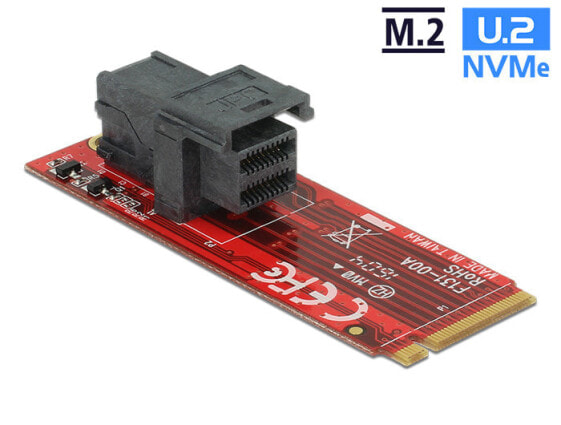 Delock 62721 - PCIe - M.2 - PCIe 3.0 - Black - Red - 12 Gbit/s - -10 - 85 °C