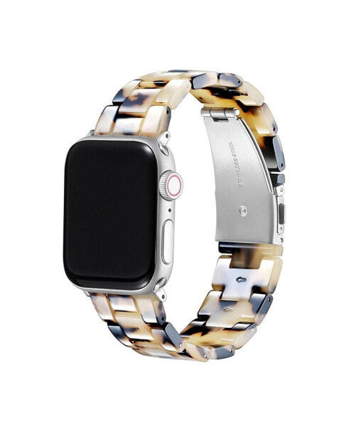 Claire Light Natural Tortoise Resin Link Band for Apple Watch, 38mm-40mm