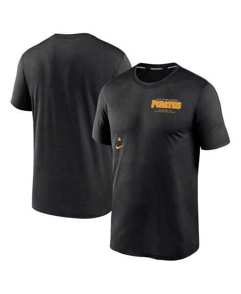 Men's Black Pittsburgh Pirates Authentic Collection Early Work Tri-Blend Performance T-Shirt