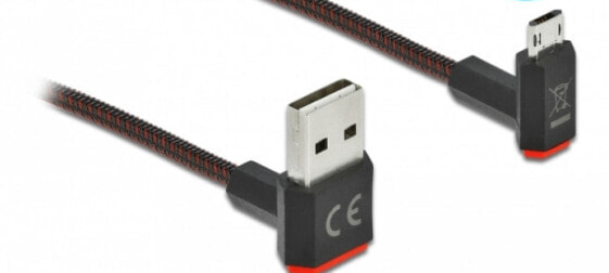 Кабель USB 2.0 EASY-USB Type-A male к EASY-USB Micro-B male Delock 2 м черный