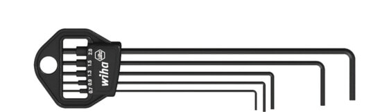 Набор шестигранных ключей Wiha 352 HM5B - Метрические - 5 шт - Хром-ванадиевая сталь - Черная оксидация - 0,7, 0,9, 1,3, 1,5, 2 мм