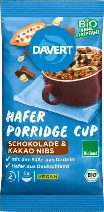 Porridge Cup, Hafer Schokolade mit Kakao Nibs, 65 g