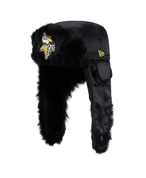Men's Black Minnesota Vikings Trapper Hat