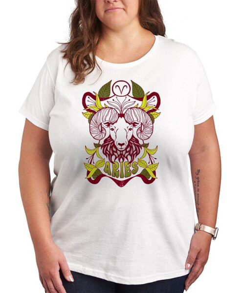 Zodiac Aries Plus Size Graphic T-Shirt