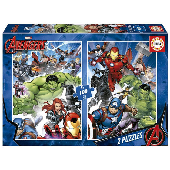 EDUCA BORRAS 2X100 Pieces Avengers Puzzle