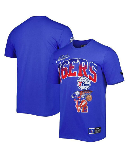 Men's Royal Philadelphia 76ers Hometown Chenille T-shirt