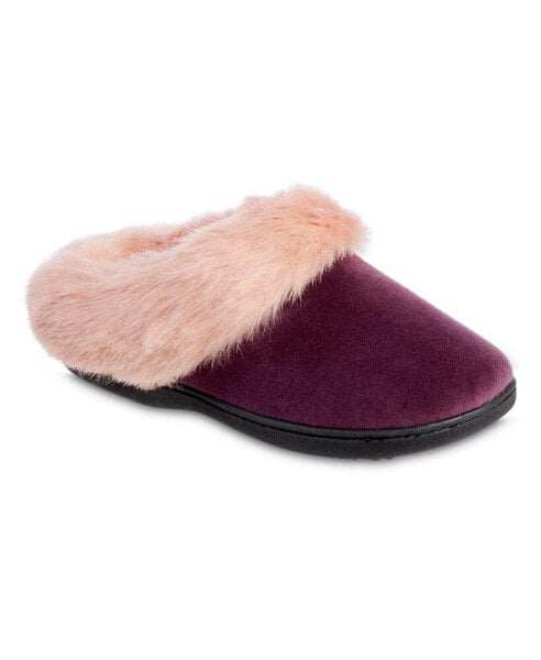 Women's Velour Valerie Comfort Hoodback Slippers