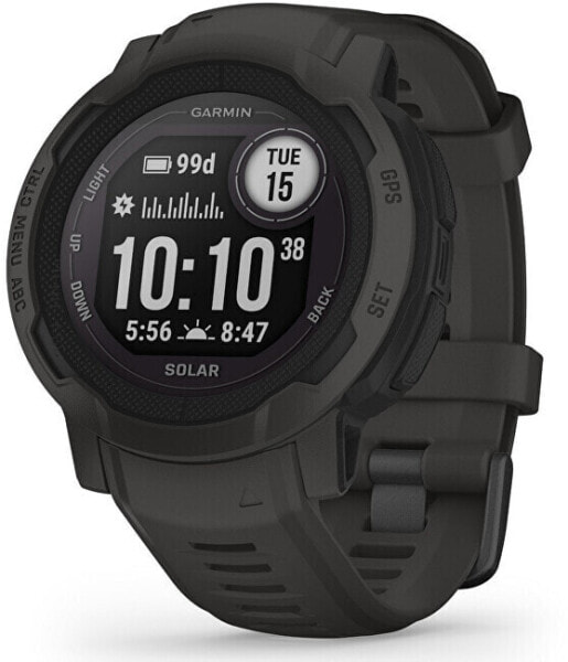 Шагомер Garmin Instinct 2 Solar Graphite.