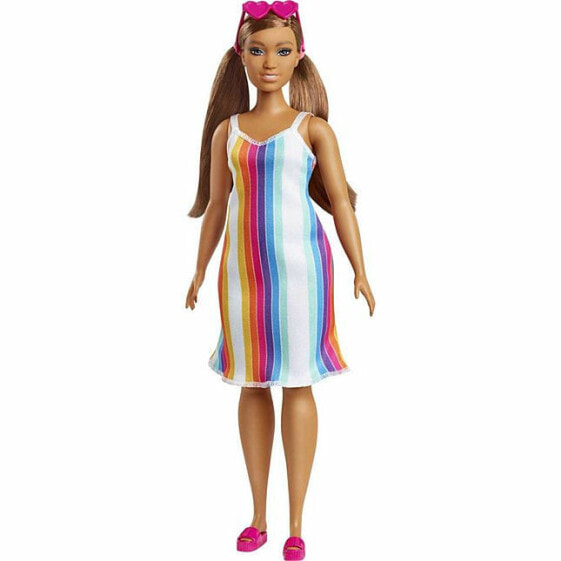 Кукла модельная Mattel Puppe Loves в платье в радужной полоске
