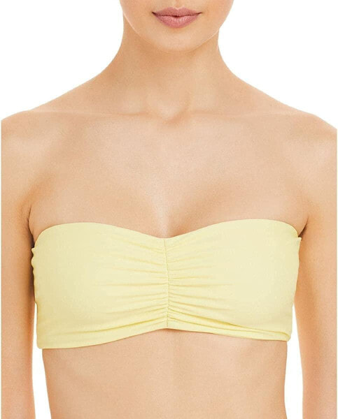 Купальник бандо Jade Swim 286046 Womens Shirred Separates Yellow, размер Medium