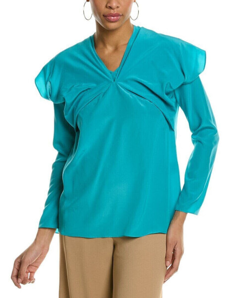 Блузка из шелка M Missoni_BLUE 40