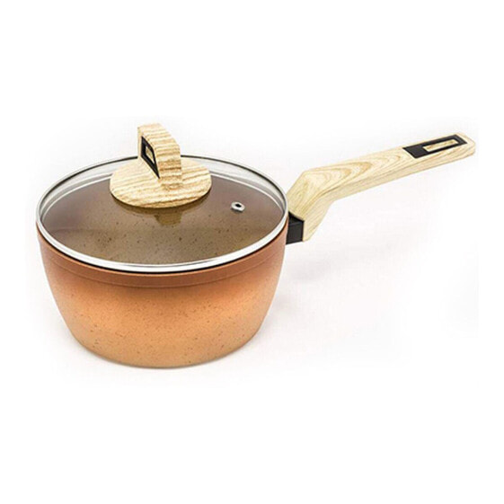 Ковш с крышкой Amercook терракот Ø 18 cm