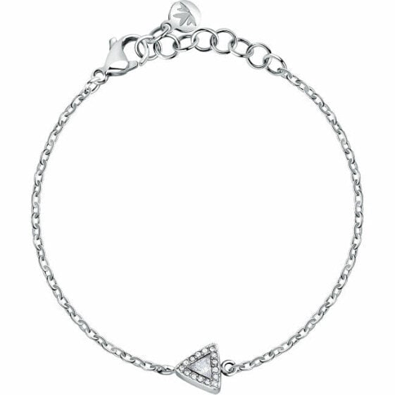 Fine steel bracelet with Trilliant SAWY04 crystals