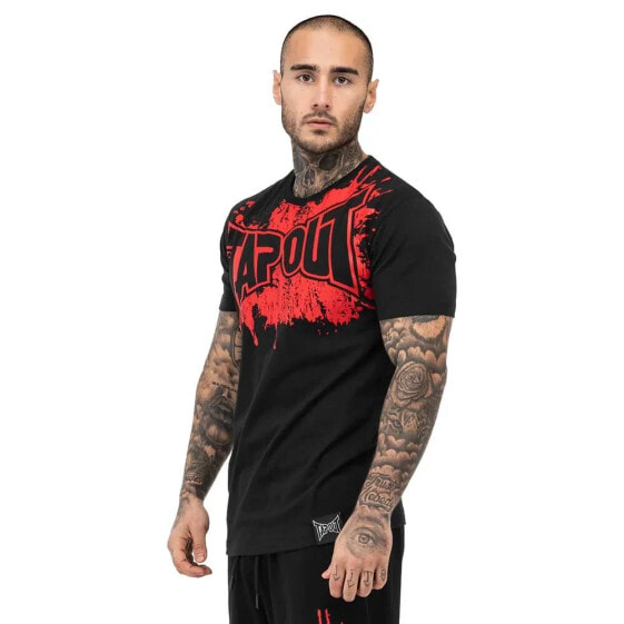 TAPOUT Splashed short sleeve T-shirt