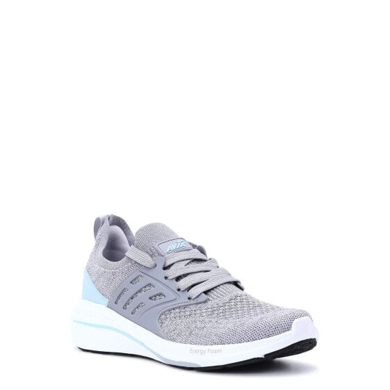 Avia Women's Gray & White Caged Knit Athletic Running Sneaker Shoes Size US 8M