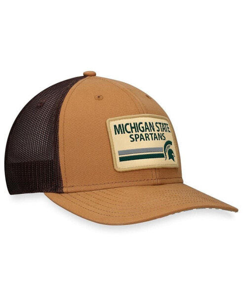 Men's Khaki Michigan State Spartans Strive Trucker Adjustable Hat