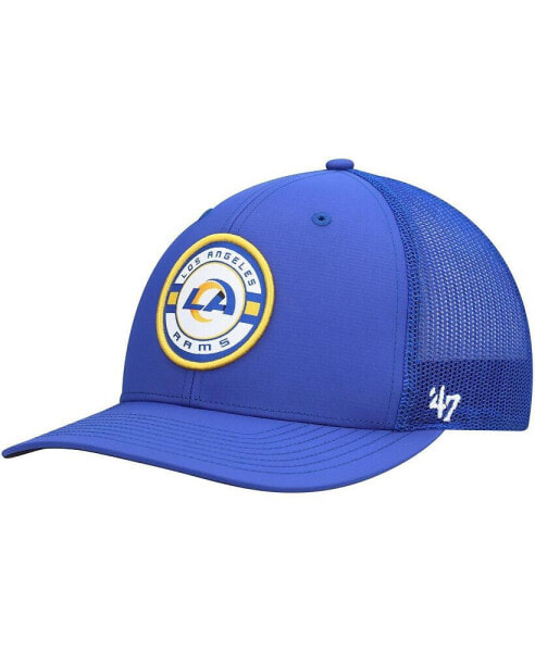 Men's Royal Los Angeles Rams Berm Trucker Adjustable Hat