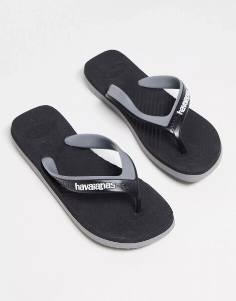 Havaianas dual flip flips in black