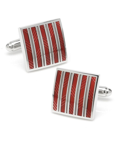 Ox Bull & Trading Co Striped Square Cufflinks