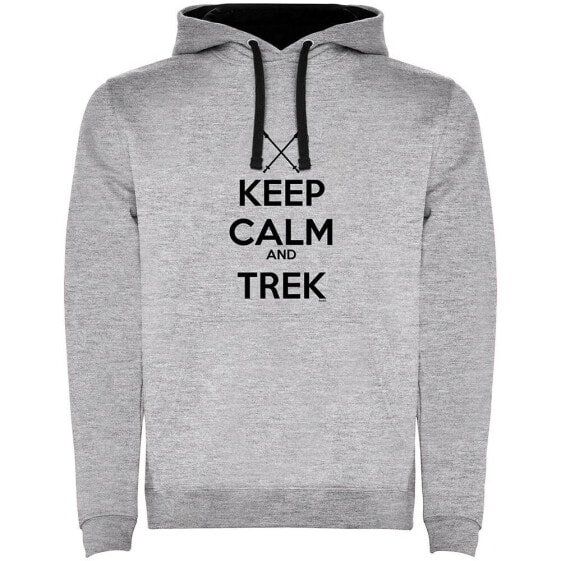 KRUSKIS Keep Calm And Trek Two-Colour hoodie