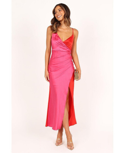 Women's Lipa Colorblock Midi Slip Dress