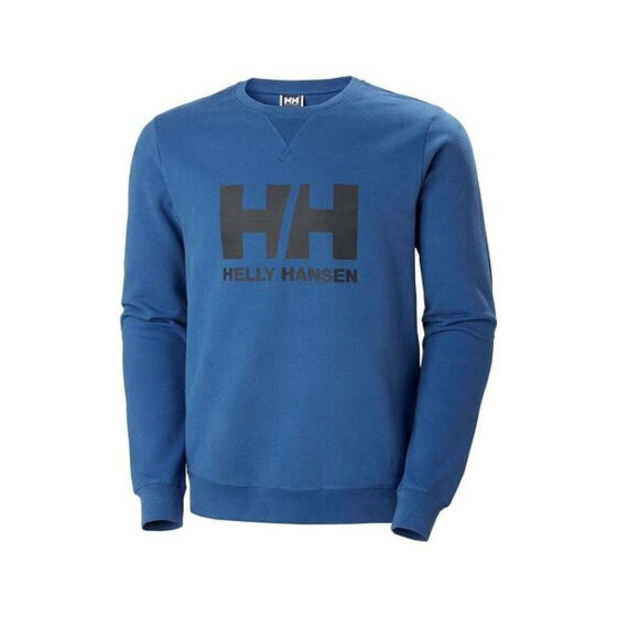 Толстовка мужская без капюшона Helly Hansen HH LOGO синяя 34000 636