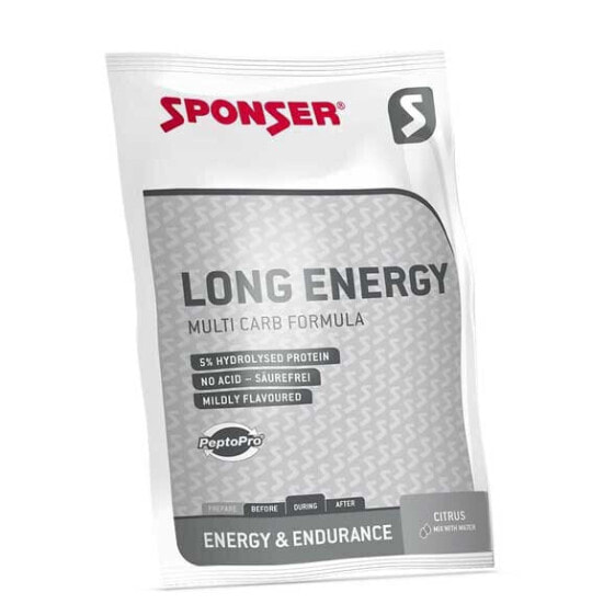 Энергетический напиток Спортивный SPONSER SPORT FOOD LONG ENERGY 60 г Цитрусовое порошко