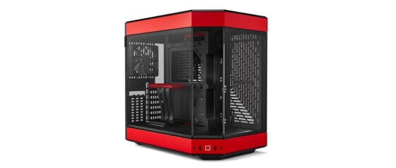 HYTE Y60 - Midi Tower - PC - Black - Red - ATX - EATX - ITX - micro ATX - ABS - Steel - Tempered glass - 16 cm