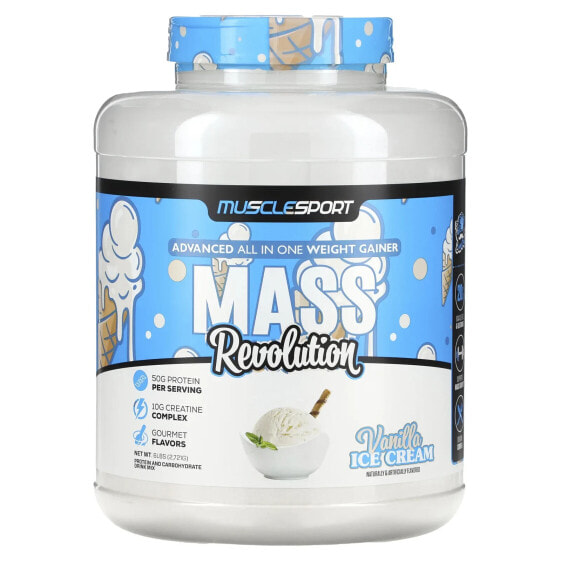 Mass, Revolution, Vanilla Ice Cream, 6 lbs (2,721 g)