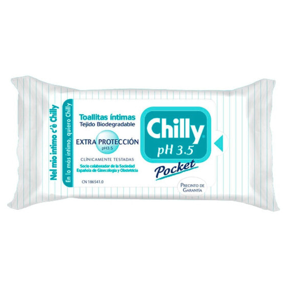 Салфетки для интимной гигиены CHILLY INTIMATE Tallitas Pocket с pH 3.5