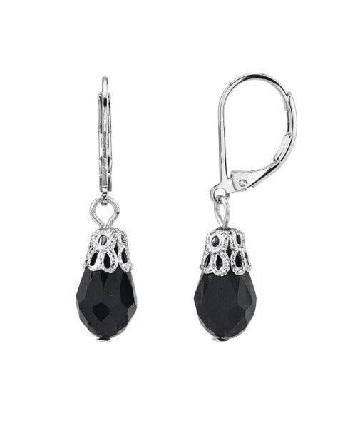 Silver-Tone Drop Earrings