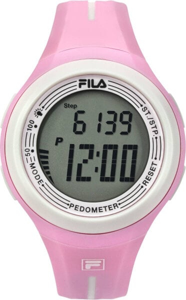 Fila Damen Armbanduhr FILACTIVE 43 mm Schrittzähler Armband Silikon 38-131-003