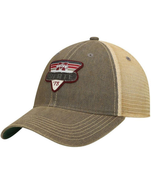 Men's Gray Mississippi State Bulldogs Legacy Point Old Favorite Trucker Snapback Hat