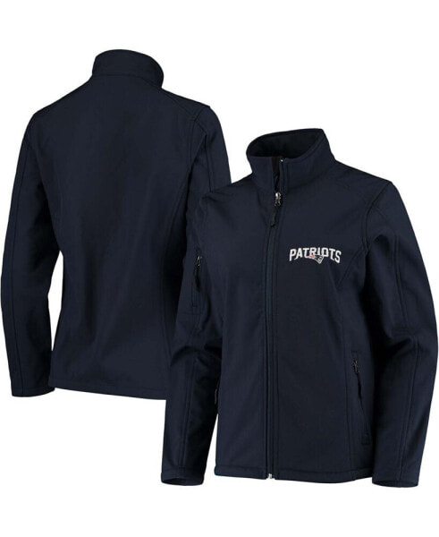 Women's Navy New England Patriots Full-Zip Sonoma Softshell Jacket