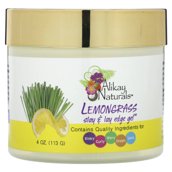 Lemongrass, Slay & Lay Edge Gel, 4 oz (113 g)