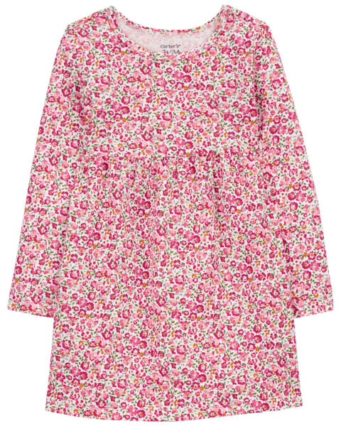 Toddler Floral Jersey Dress 3T