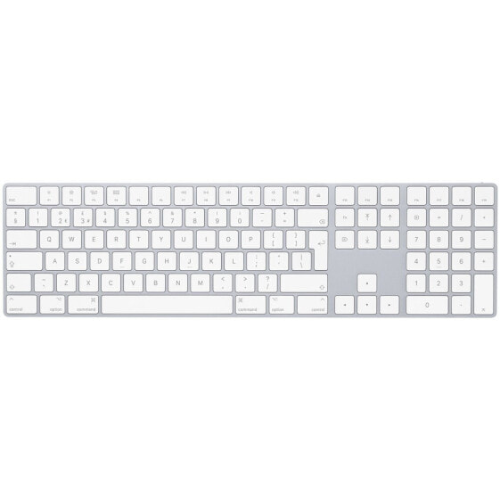 Apple Magic Keyboard mit Ziffernblock"Silber/Weiß Englisch (UK) Kabellos