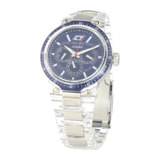 Мужские наручные часы с серебряным браслетом Chronotech CC7045M-01 ( 42 mm)