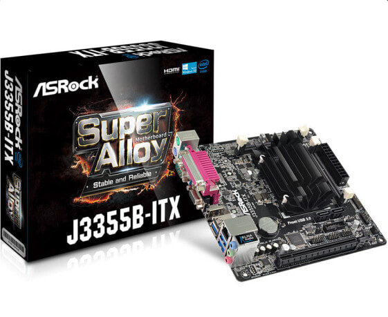 ASRock J3355B-ITX - Intel - Intel® Celeron® - J3355 - DDR3-SDRAM - DDR3L-SDRAM - 16 GB - SO-DIMM