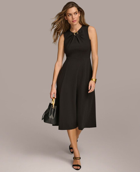 Women's O-Ring Fit & Flare Dress