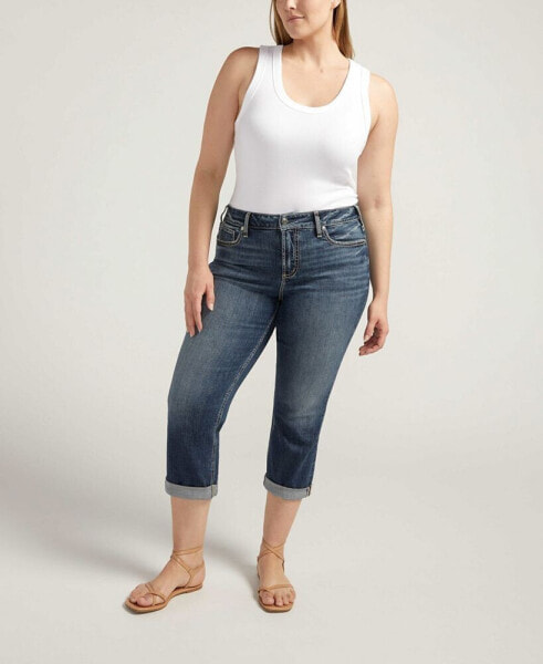 Джинсы Silver Jeans Co. модель Suki Mid Rise Curvy Fit Capri