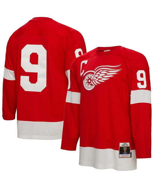 Men's Gordie Howe Red Detroit Red Wings 1960 Blue Line Player Jersey