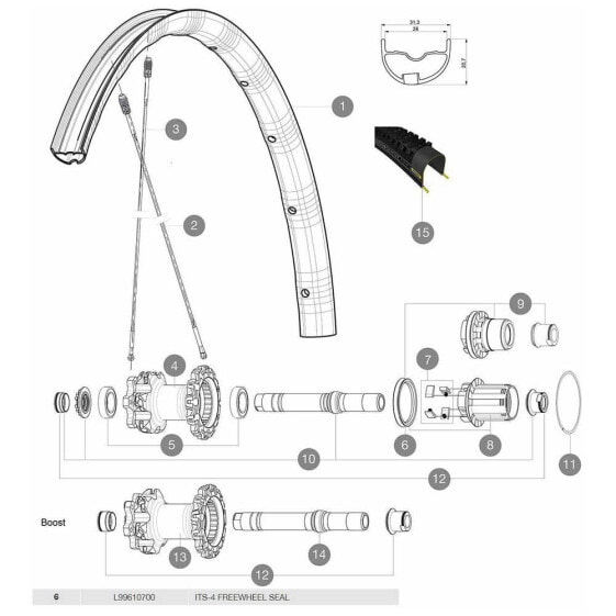 MAVIC Lip Seal For ITS4 Freehub Body