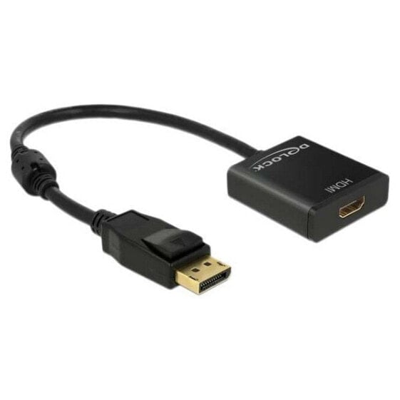 DELOCK DisplayPort To HDMI M/F 4K adapter 20 cm