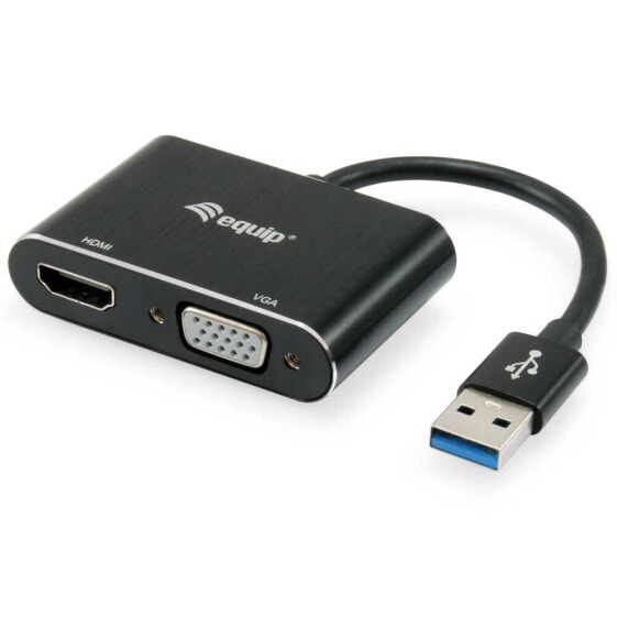 EQUIP 133386 USB 3.0 To VGA/HDMI M/F adapter