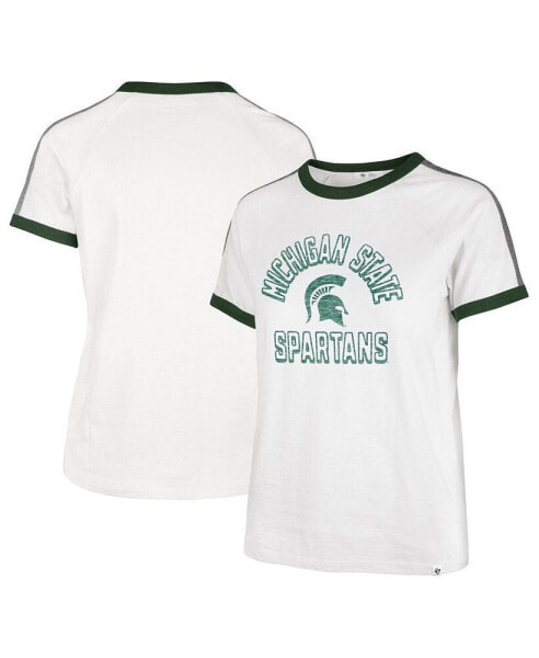 Women's White Michigan State Spartans Sweet Heat Peyton T-shirt